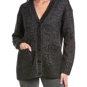 All Saints Charcoal Knit Cardigan